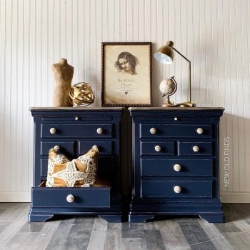 Blue Nightstands - Roz at New Old Finds