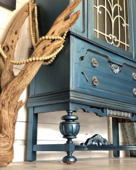 DB Metallic Blue Cabinet - Traceys Fancy