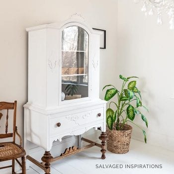 How to Paint a China Cabinet White