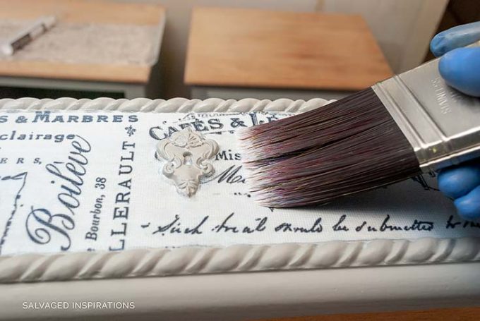 How To Apply Decoupage Decor Paper - Salvaged Inspirations