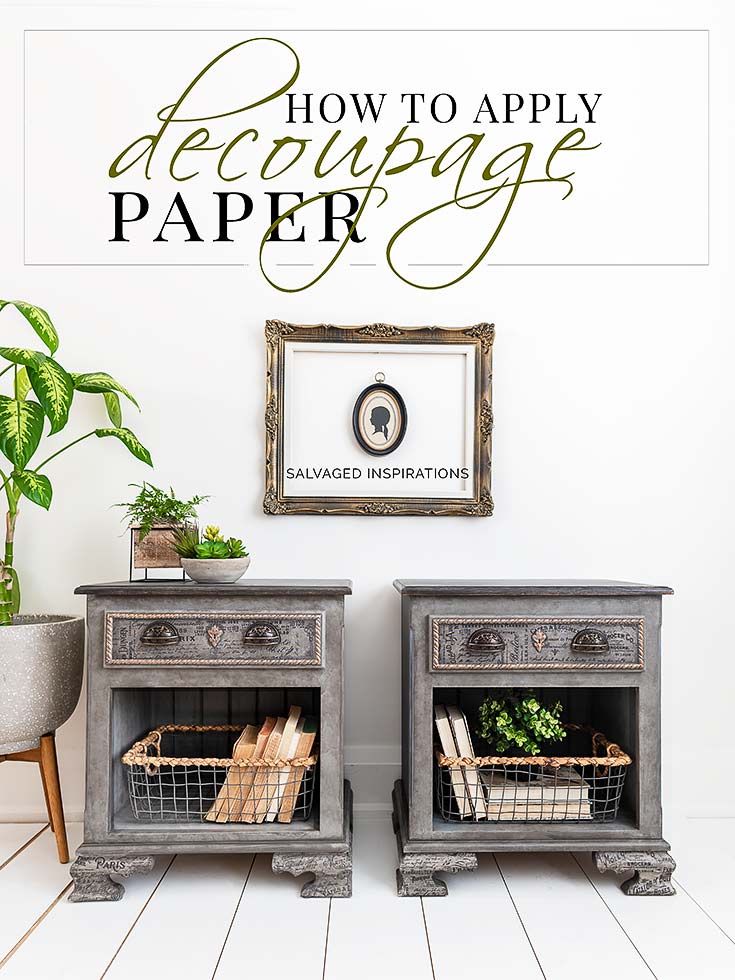 How To Apply Decoupage Paper