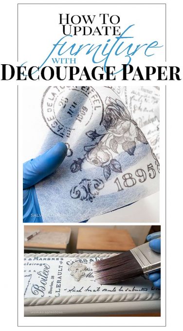 How To Update Furniture w Decoupage Paper