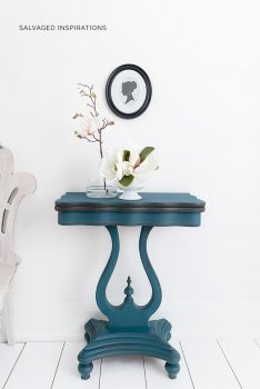 Spin and Flip Table Painted Table Makeover1