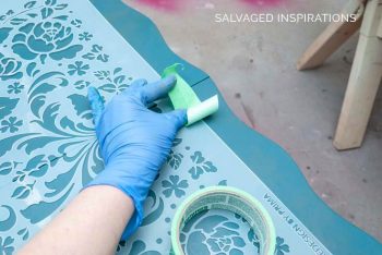 Stenciling Table Top