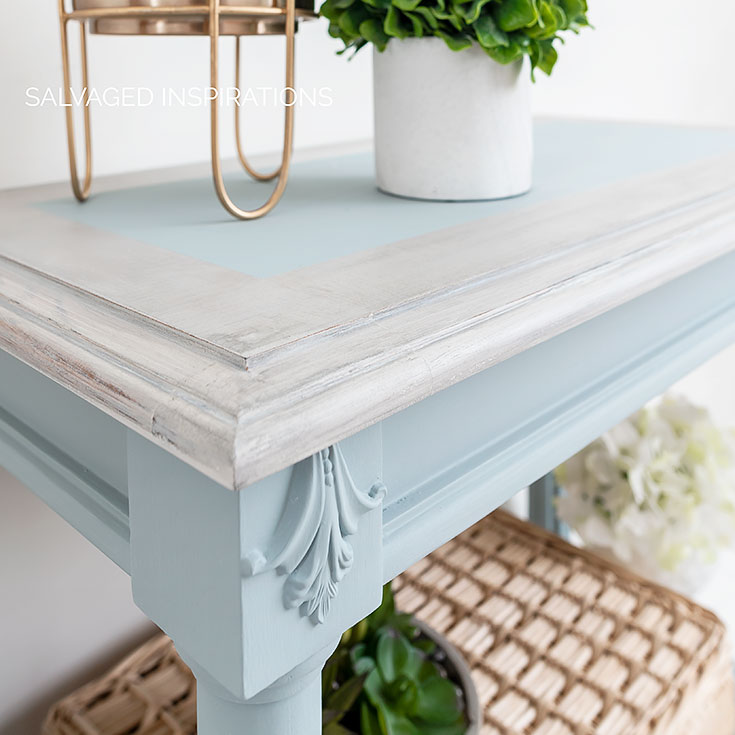 Painted Hall Console Table Salvaged, Painted Sofa Table Ideas