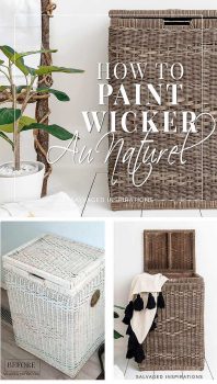 How To Paint Wicker Au Naturel Pin