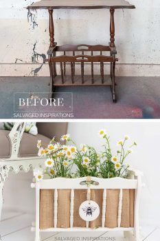 Magazine Rack before and after