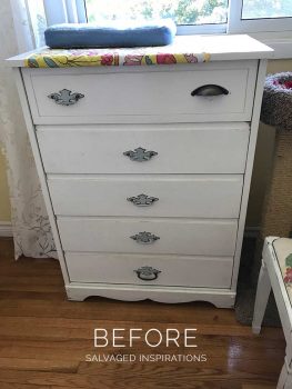 Plain White Dresser Before