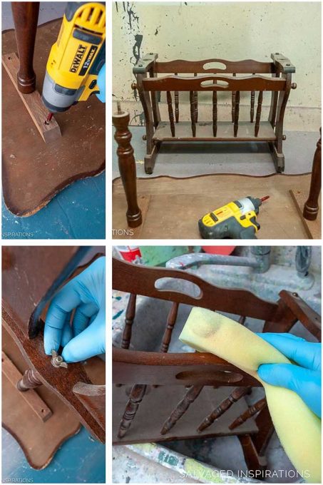 Repurposed Wooden Magazine Rack - Salvaged Inspirations