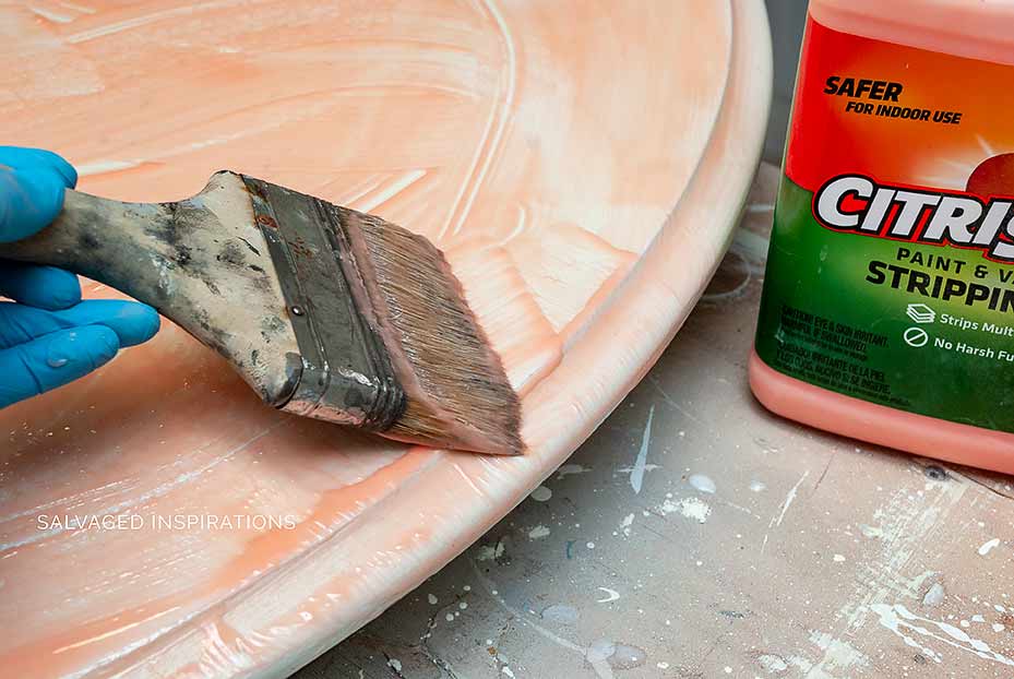 Stripping Painted Table Top