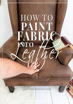 How To Paint Fabric To Look Like Leather
