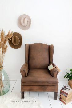 Painted Faux Leather Chair