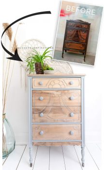 Before And After Bleached Wood Dresser