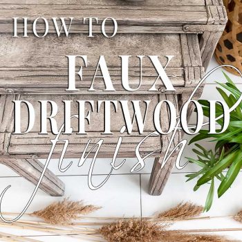 How To Faux Driftwood Paint Finish