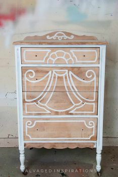 Primed Bleached Wood Dresser