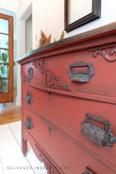 Perfectly Painted Underlip of Dresser Top