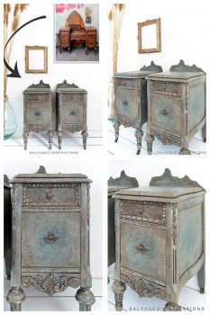 Antiquing With Glaze - Nightstand Makeover