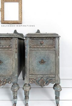 Close Up of Antique Glazed Nightstand