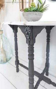 DIY Painted Marble Table Top
