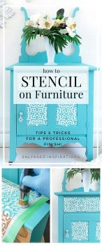 How To Stencil on Furniture Tutorial