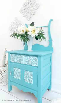 Side View Of Stencilled Furniture