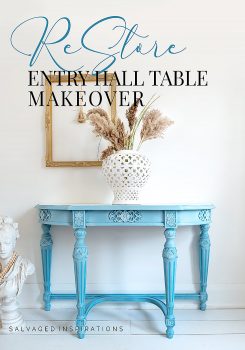 Silk Harbour Painted Hall Table txt