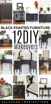 Black Painted furniture 12 DIY Makeovers