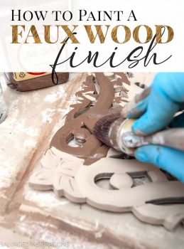 How to Paint A Faux Wood Finish Tutorial