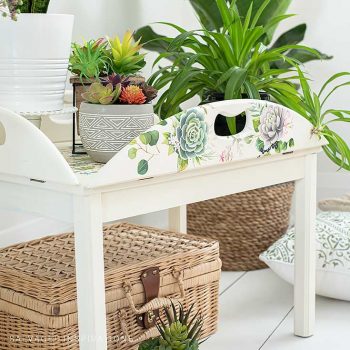 Succulent Tray Table Makeover IG