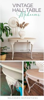 Vintage Hall Table Makeover PIN