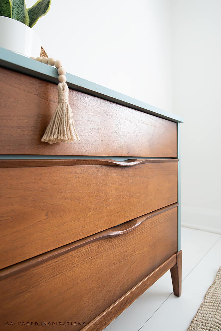 Original Stained Drawers On MCM Dresser