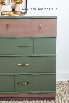 Fall Painted MCM Dresser in Dixie Belle