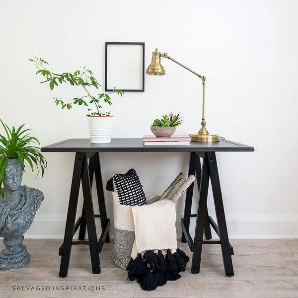 Industrial Hall Table Makeover IG | Salvaged Inspirations