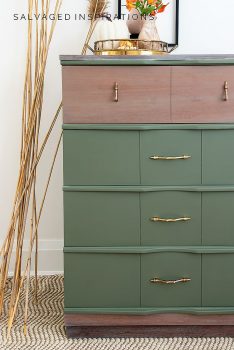 Suzanne's Juniper Fall Painted MCM Dresser