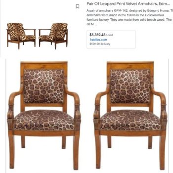 inspo animal print chairs