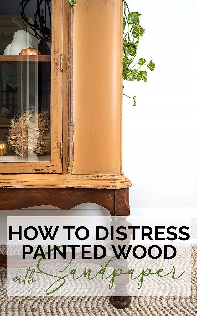 How to Distress Painted Wood with Sandpaper TXT
