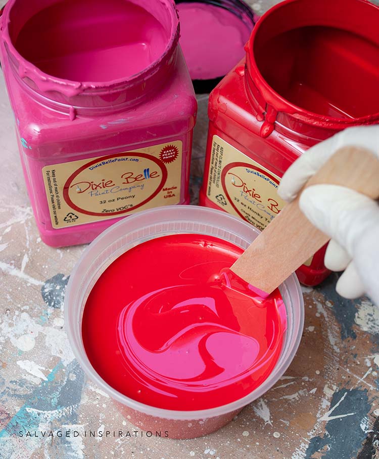 Mixing Paint To Create Custom Color