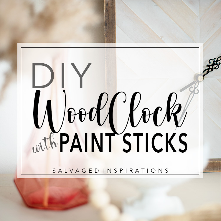 DIY Wood Clock w Paint Sticks TXT
