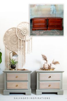 Thrift Store Nightstands Before and After