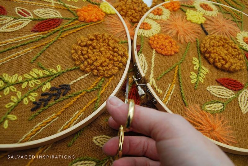 Cutting Up Embroidery