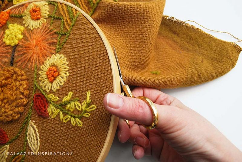 Cutting Vintage Embroidery