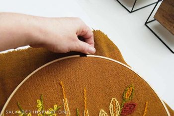 Tightening Embroidery Hoop