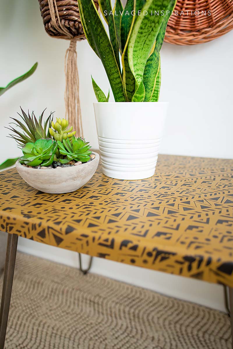 Mudcloth Table Makeover