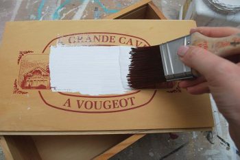 Painting Wine Box in Cotton