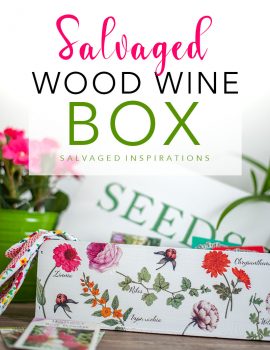 Salvaged Wood Wine Box Txt
