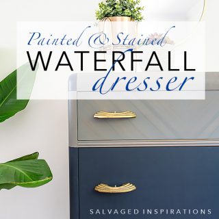 Painted and Stained Waterfall Dresser txt