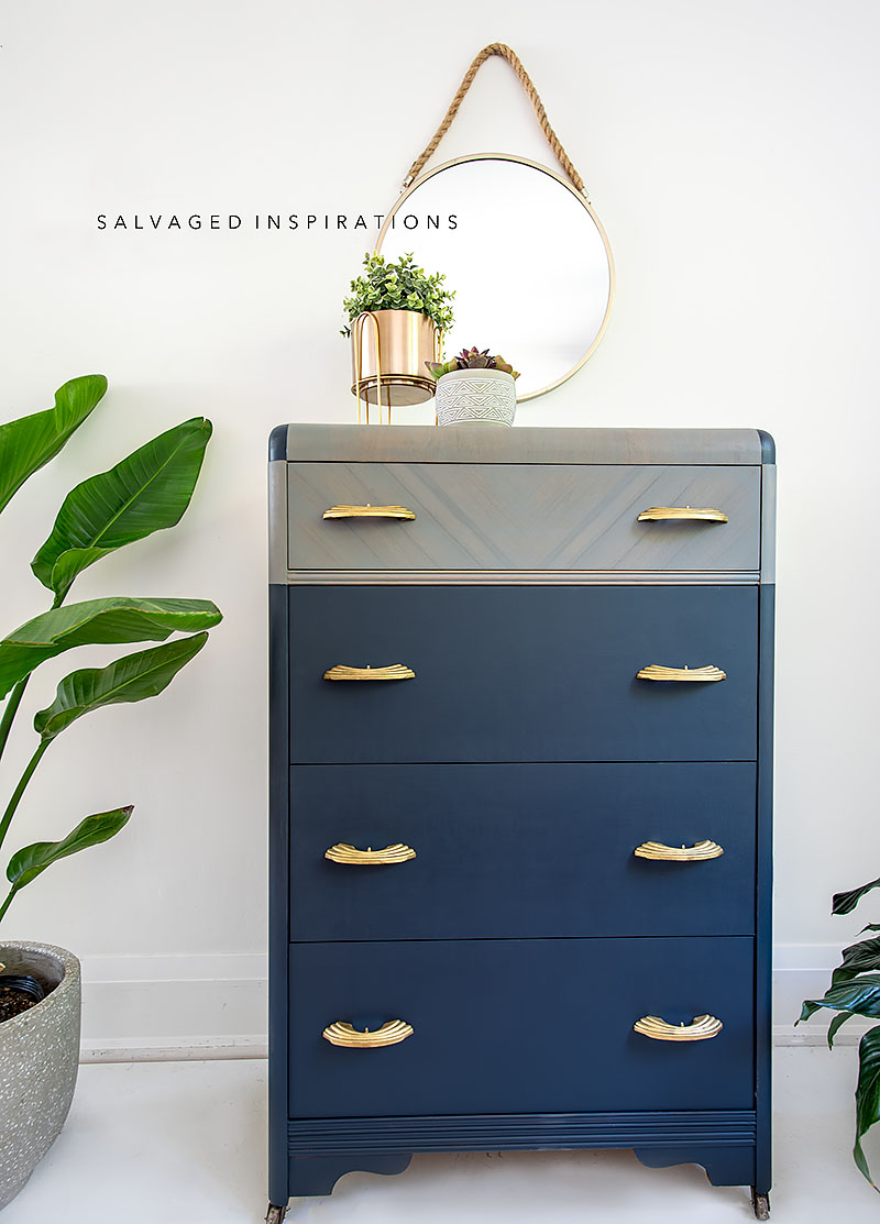Waterfall Dresser Makeover Salvaged Inspirations