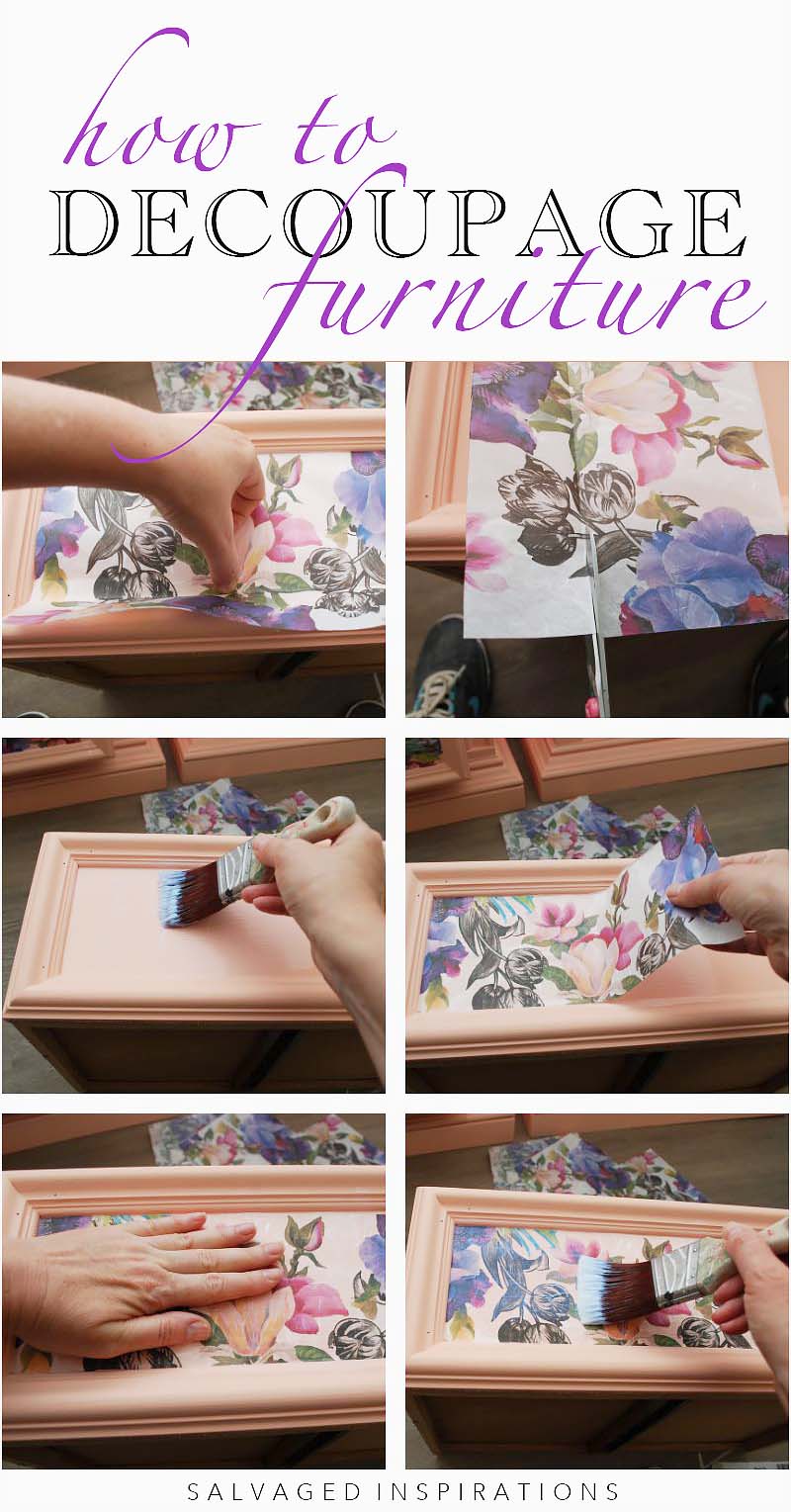 How To Decoupage Furniture Step by Step