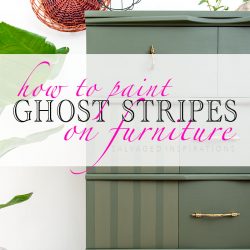How To Paint Ghost Stripes on Furniture txt IG