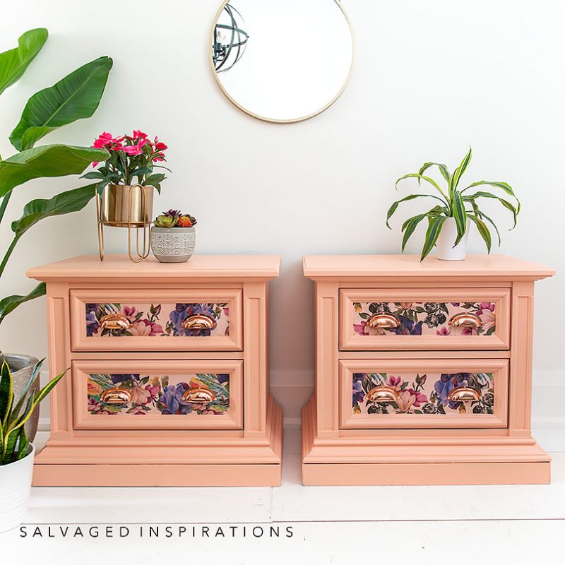 How to Decoupage Furniture Nightstands IG